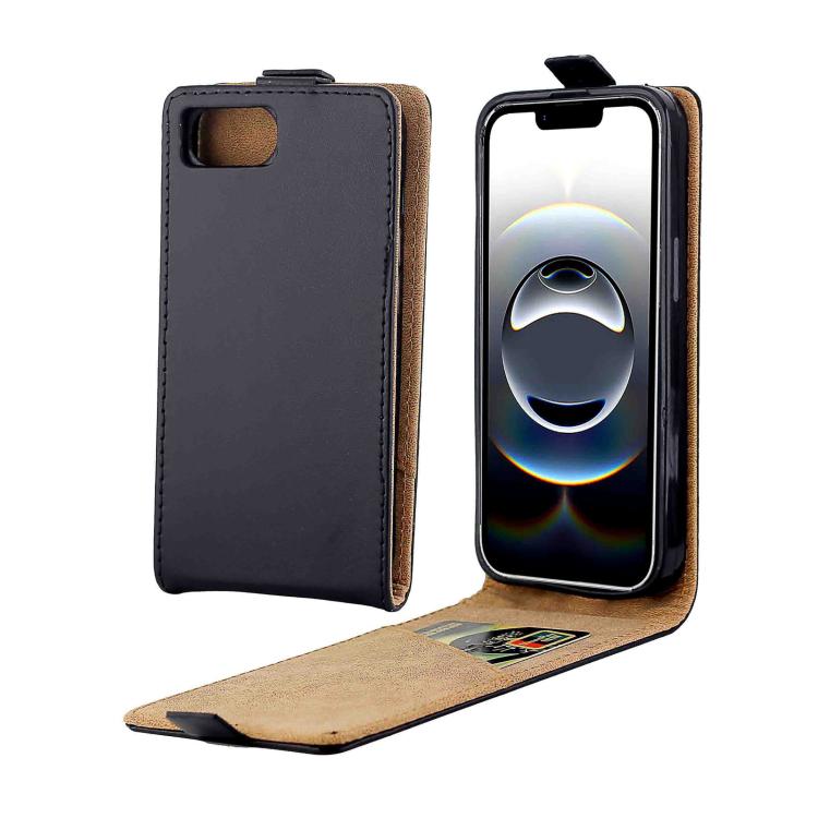 Funda de teléfono de cuero con tapa vertical...
