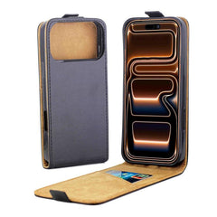 Funda de teléfono de cuero con tapa vertical...