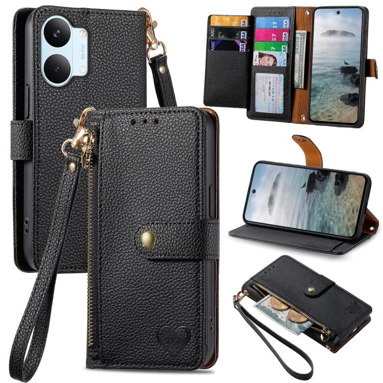 Funda para teléfono de cuero con cordón y cr...