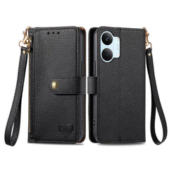 Funda para teléfono de cuero con cordón y cr...