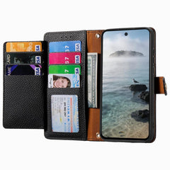 Funda para teléfono de cuero con cordón y cr...