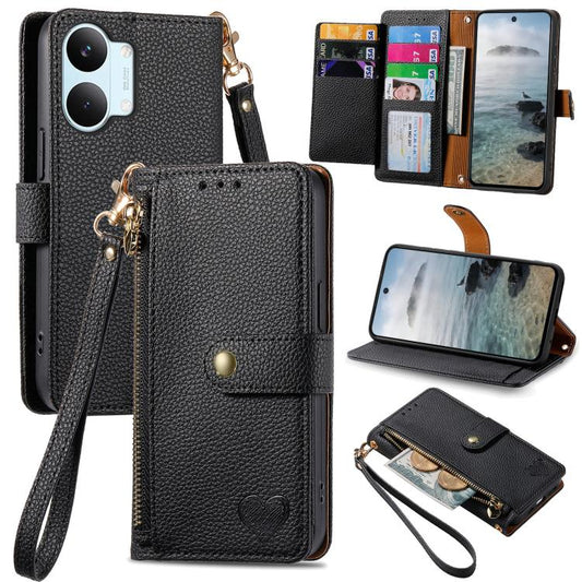 Funda para teléfono de cuero con cordón y cr...