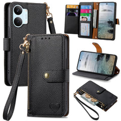Funda para teléfono de cuero con cordón y cr...