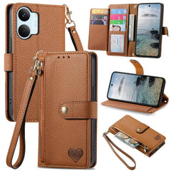 Funda para teléfono de cuero con cordón y cr...