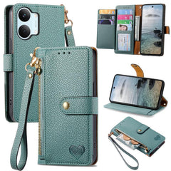 Funda para teléfono de cuero con cordón y cr...
