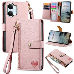Funda para teléfono de cuero con cordón y cr...
