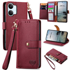 Funda para teléfono de cuero con cordón y cr...
