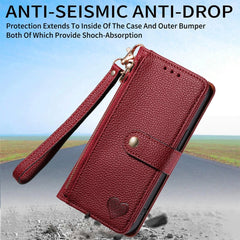 Funda para teléfono de cuero con cordón y cr...