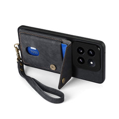 Funda de teléfono de cuero plegable con bill...