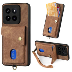Funda de teléfono de cuero plegable con bill...