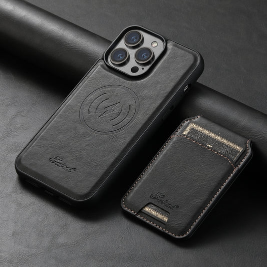 Suteni H15 MagSafe Oil Eax Funda de cuero pa...