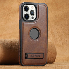 Funda trasera de cuero para teléfono Suteni ...