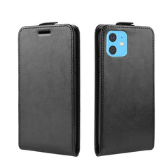Estuche de cuero con tapa horizontal de un s...