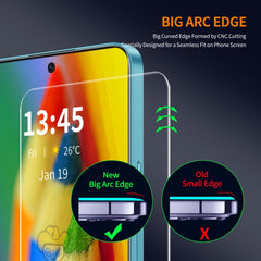 5 piezas ENKAY 9H Big Arc Edge película de v...