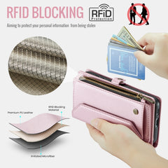 Estuche para teléfono de cuero antirrobo con...