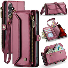 Estuche para teléfono de cuero antirrobo con...