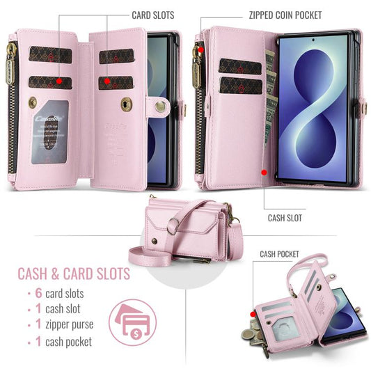 Estuche para teléfono de cuero antirrobo con...