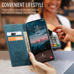Funda de cuero para teléfono con tapa horizo...