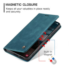 Funda de cuero para teléfono con tapa horizo...