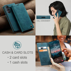 Funda de cuero para teléfono con tapa horizo...