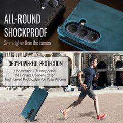Funda de cuero para teléfono con tapa horizo...