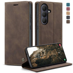 Funda de cuero para teléfono con tapa horizo...