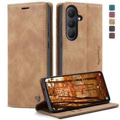 Funda de cuero para teléfono con tapa horizo...