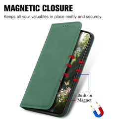 Funda de cuero para teléfono con tapa magnét...
