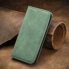 Funda de cuero para teléfono con tapa magnét...