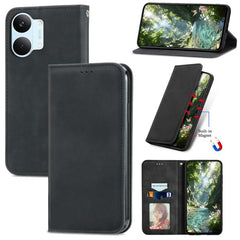 Funda de cuero para teléfono con tapa magnét...