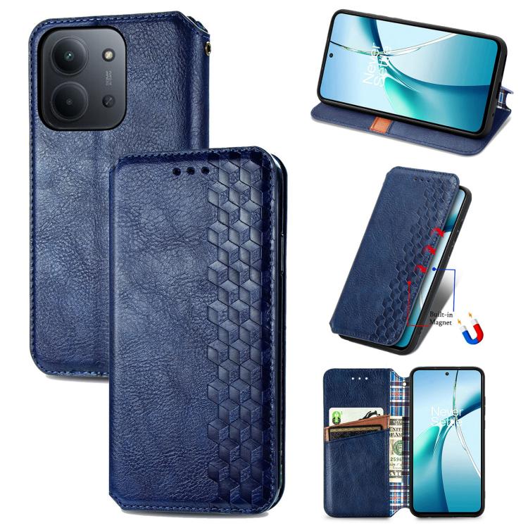 Funda de cuero magnética para teléfono con r...
