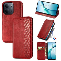 Funda de cuero magnética para teléfono con r...