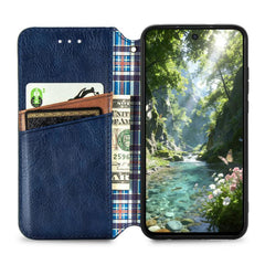 Funda de cuero magnética para teléfono con r...