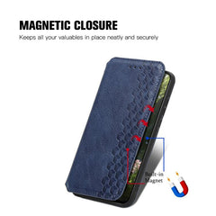 Funda de cuero magnética para teléfono con r...