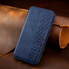 Funda de cuero magnética para teléfono con r...