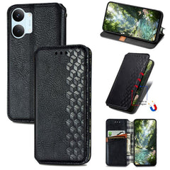 Funda de cuero magnética para teléfono con r...