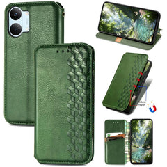 Funda de cuero magnética para teléfono con r...