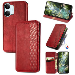 Funda de cuero magnética para teléfono con r...