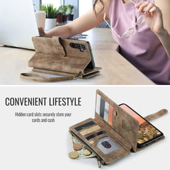 Funda de cuero para teléfono CaseMe C30 con ...