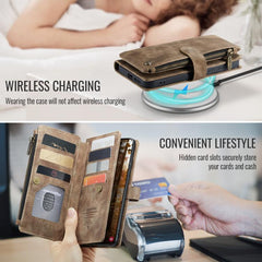 Funda de cuero para teléfono CaseMe C30 con ...