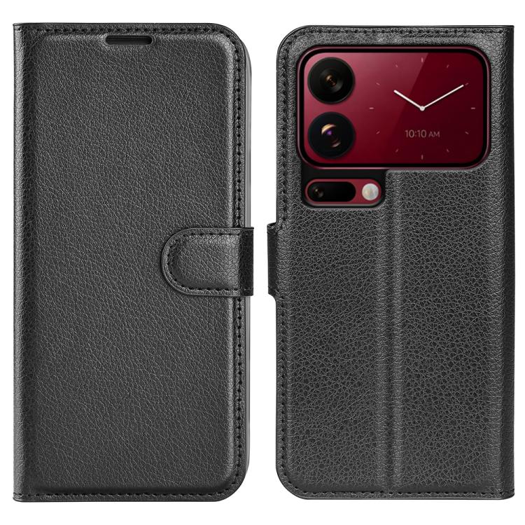 Funda de cuero con tapa horizontal y textura...