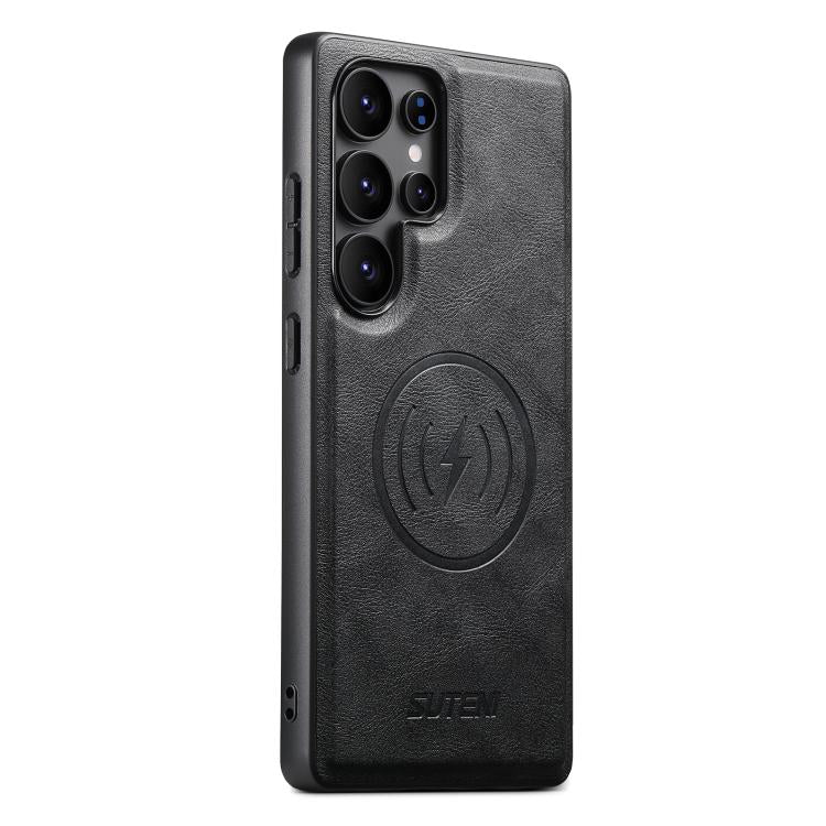 Funda magnética de piel de vaca para teléfon...
