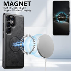 Funda magnética de piel de vaca para teléfon...
