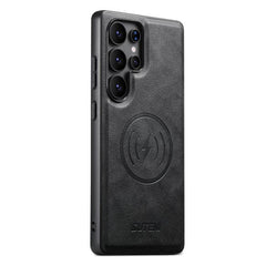 Funda magnética de piel de vaca para teléfon...