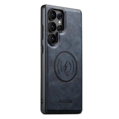 Funda magnética de piel de vaca para teléfon...