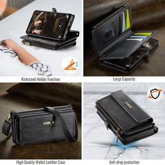 CaseMe C39 RFID Blocking Zipper Wallet Leath...