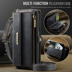 CaseMe C39 RFID Blocking Zipper Wallet Leath...