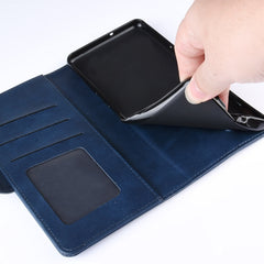 Estuche de cuero para teléfono celular con s...