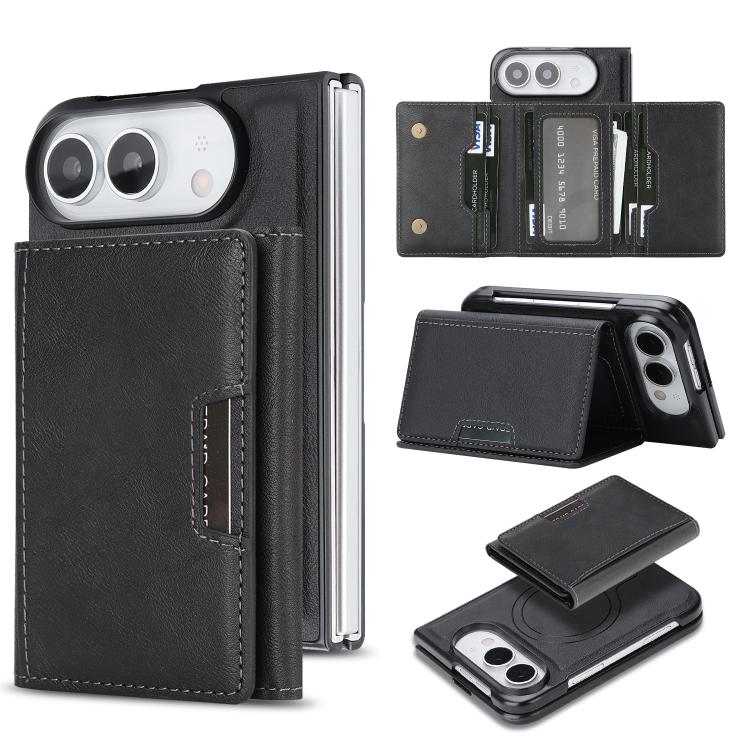 Funda de cuero plegable tipo cartera Kalebol...