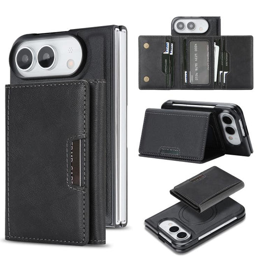 Funda de cuero plegable tipo cartera Kalebol...